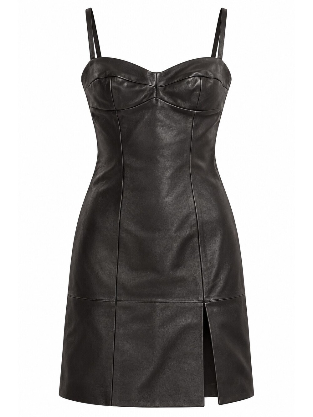 Michael Kors Collection Leather Sleeveless Dress
